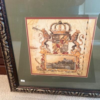 Bookshelf, figurines, and pictures