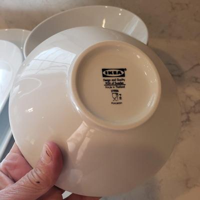 White Ikea and Gibson Dishes (K-KD)