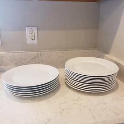 White Ikea and Gibson Dishes (K-KD)