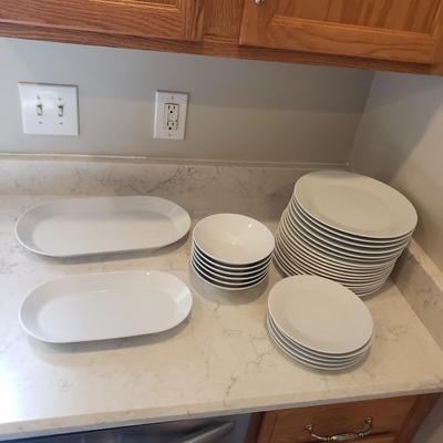 White Ikea and Gibson Dishes (K-KD)