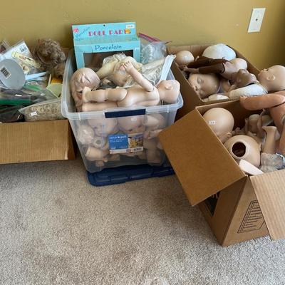 Doll parts and hair