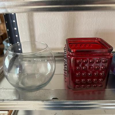 MISCELLANEOUS GLASS POTS AND MORE