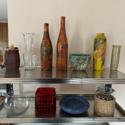 MISCELLANEOUS GLASS POTS AND MORE
