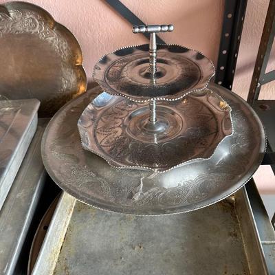 VINTAGE TOASTER, PRESTO COOK MASTER COOKER, 2 TIER SERVING TRAY AND MORE