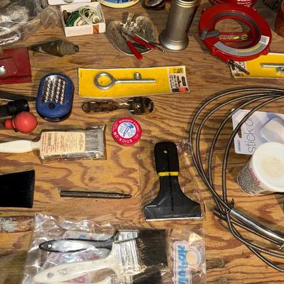 MISCELLANEOUS HARDWARE, PAINTBRUSHES AND MORE