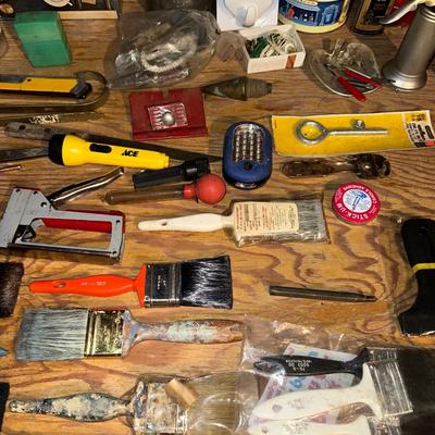 MISCELLANEOUS HARDWARE, PAINTBRUSHES AND MORE