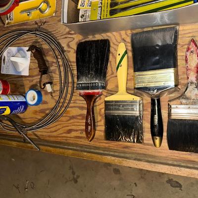 MISCELLANEOUS HARDWARE, PAINTBRUSHES AND MORE