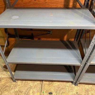 2 MATCHING METAL SHELVES