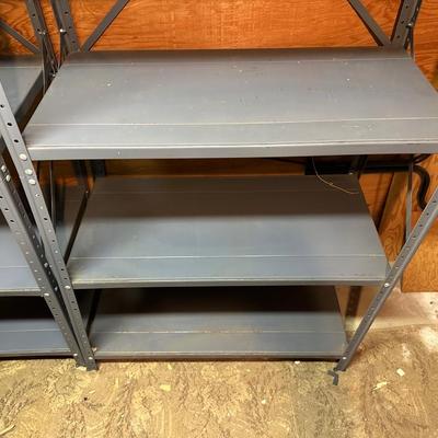 2 MATCHING METAL SHELVES