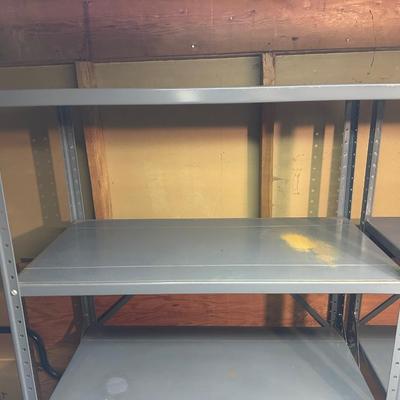 2 MATCHING METAL SHELVES