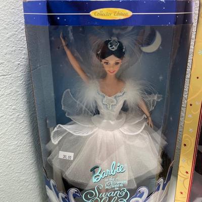 Swan lake, holiday, and army Barbie