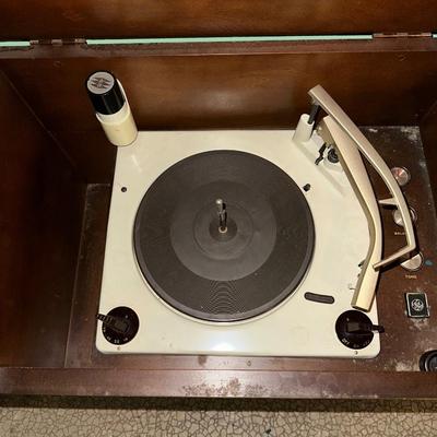 VINTAGE GENERAL ELECTRIC RECORD CONSOLE PLAYER