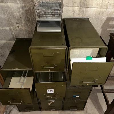 VINTAGE FILING CABINETS