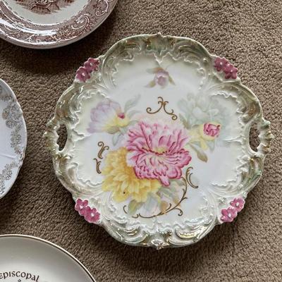 VARIETY OF CHINA PLATES BY RHINE, BAVARIAN CHINA, GERMANY AND AUSTRIA