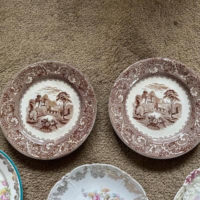 VARIETY OF CHINA PLATES BY RHINE, BAVARIAN CHINA, GERMANY AND AUSTRIA