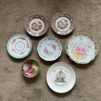 VARIETY OF CHINA PLATES BY RHINE, BAVARIAN CHINA, GERMANY AND AUSTRIA