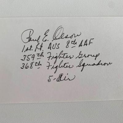 Paleontologist and author Paul E Olsen original signature