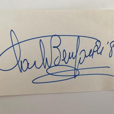 Opera Star Carlo Bergonzi original signature