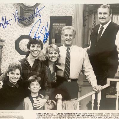 Mr. Belvedere Chris Hewett and Rob Stone signed photo