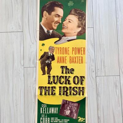 The Luck of the Irish original 1948 vintage insert movie poster
