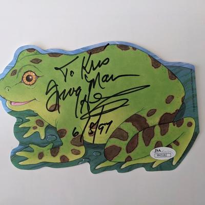 Clarence Henry signed frog print JSA