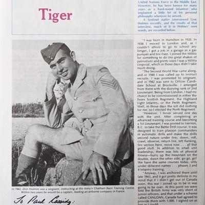 Don Holmes signed magazine article