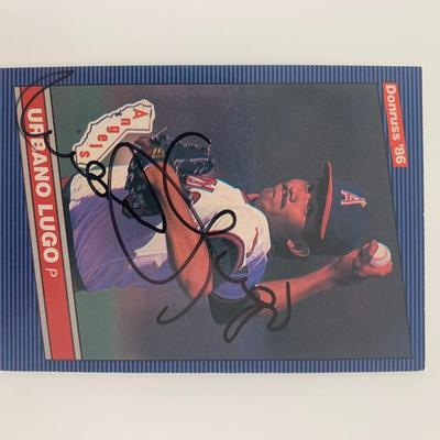 Urbano Lugo signed baseball card