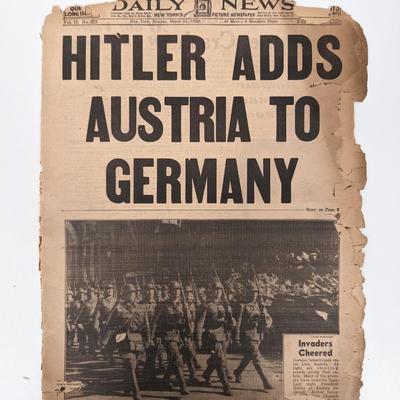 Daily News 1938 Vintage Newspaper