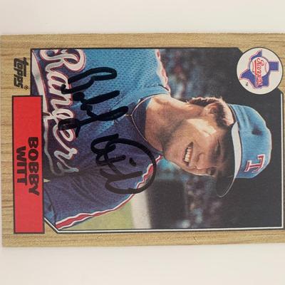 Bobby Witt signed baseball card