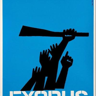 Rare Exodus 1960 original movie poster