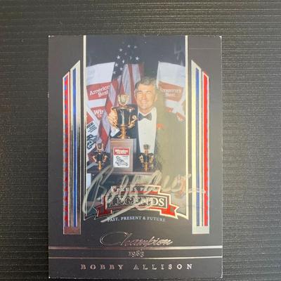 Bobby Allison Signed NASCAR Trading Card