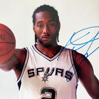 Kawhi Leonard signed photo
