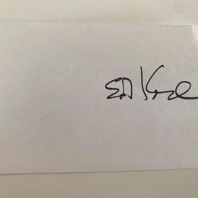 Mayor Ed Koch signature cut