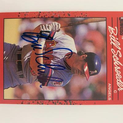 Bill Schroeder signed baseball card