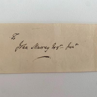John Murray original signature