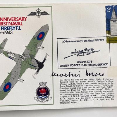 WWII 30th Anniversary First Naval Fairey Firefly  Signed Commemorative Cover
