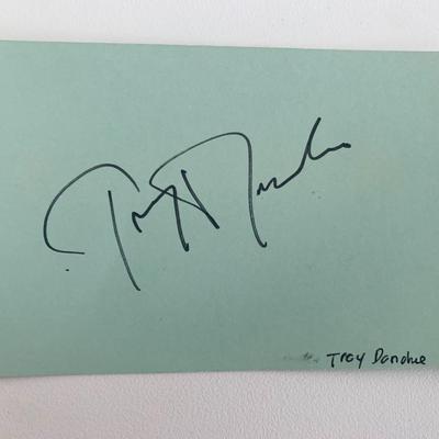 Troy Donohue original signature