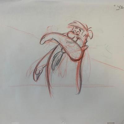 The Flintstones original hand drawn artwork for cartoon
