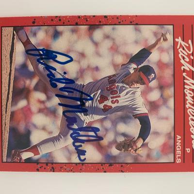 Rick Monteleone signed baseball card