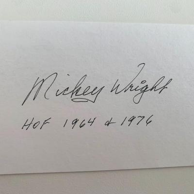 LPGA winner Mickey Wright original signature
