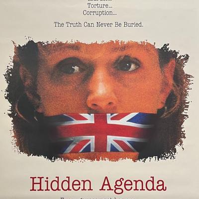 Hidden Agenda 1990 original movie poster
