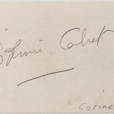 Actress Corinne Calvet autograph
