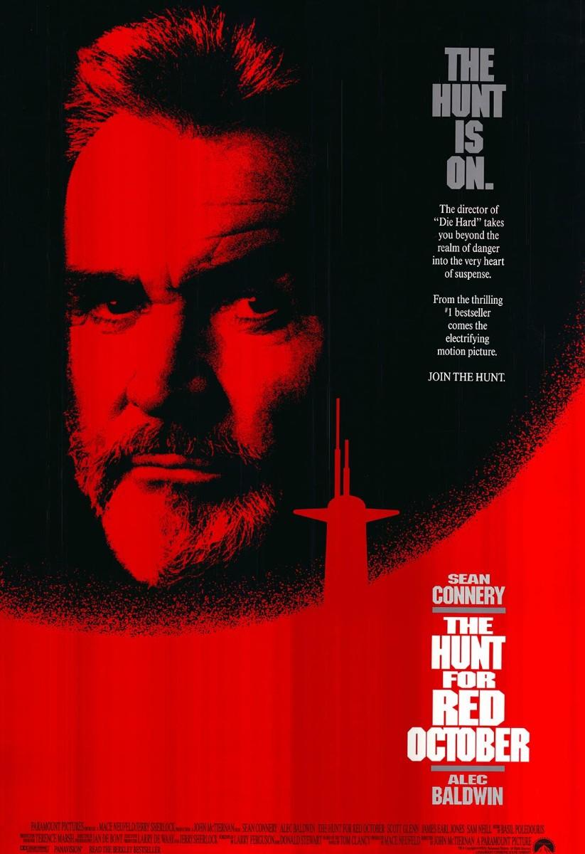 The Hunt for Red October original 1990 vintage one sheet movie poster — free download