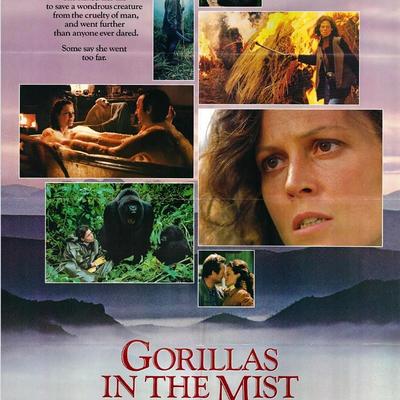 Gorillas in the Mist Original 1988 Vintage One Sheet Poster