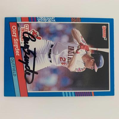 Cory Snyder signed baseball card