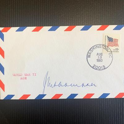 John M Thompson signed first day cover