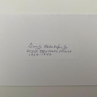 USMC Guy Kelnhofer Jr signed cut
