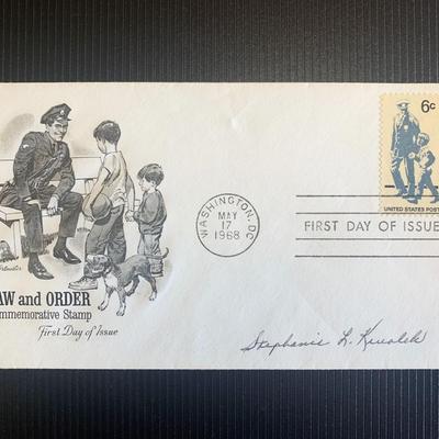 Stephanie L Kwolek signed first day cover