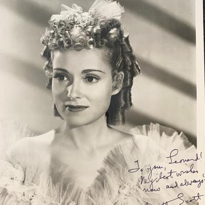 Martha Scott signed photo
