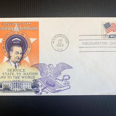 Lyndon B Johnson inaugurational first day cover